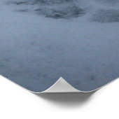 雪の中にパピパピパピパッププリント ポスター (角)