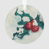 雪の中にホリー オーナメント (裏面)