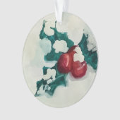 雪の中にホリー オーナメント (正面)