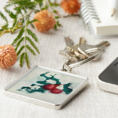 雪の中にホリー キーホルダー (側面)