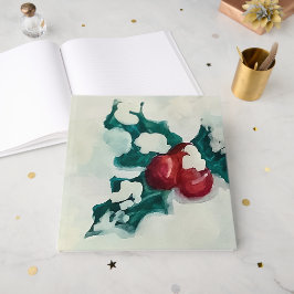 雪の中にホリー ゲストブック