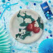 雪の中にホリー ペーパープレート (パーティー)