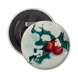 雪の中にホリー 栓抜き