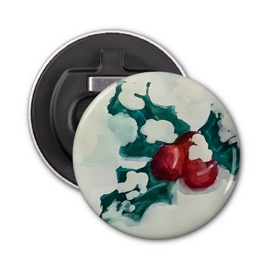 雪の中にホリー 栓抜き (正面)