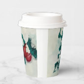 雪の中にホリー 紙コップ (右)