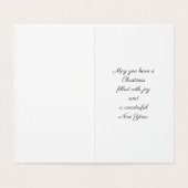 雪の中に囲まれたカントリーチャーチ – ライトブルー (内部フラット)