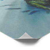 雪の中に座る – ポスター (角)