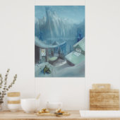 雪の中に座る – ポスター (キッチン)