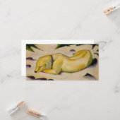 雪の中に横たわる犬(by Franz Marc) カード (正面/裏面インサイチュ)