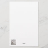 雪の中に白いウェスティードインスノスティチュエーション紙 便箋 (裏面)