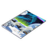 雪の中に遊3極熊の子牛 – Earth Day Art ノートブック (左側)