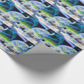 雪の中に遊3極熊の子牛 – Earth Day Art ラッピングペーパー (角)