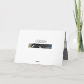 雪の中に2匹の牡馬-野生の馬の挨拶状 カード (裏面)