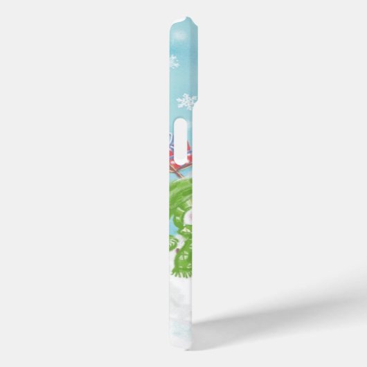 雪の中のかわいいクリスマス雪だるまファミリー Case-Mate iPhoneケース (裏面 / 右)