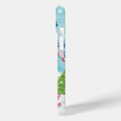 雪の中のかわいいクリスマス雪だるまファミリー Case-Mate iPhoneケース (裏面 / 左)