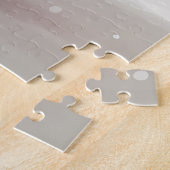 雪の中のアメリカの(犬)スタッフォード犬 ジグソーパズル (側面)