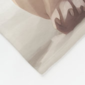 雪の中のアメリカの(犬)スタッフォード犬 フリースブランケット (角)