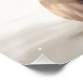 雪の中のアメリカの(犬)スタッフォード犬 ポスター (コーナー)