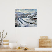 雪の中のアルゼンテウイルの眺め ポスター (キッチン)