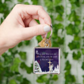 雪の中のイエス キーホルダー (手)