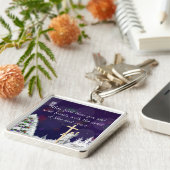 雪の中のイエス キーホルダー (側面)