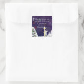 雪の中のイエス スクエアシール (バッグ)