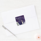 雪の中のイエス スクエアシール (封筒)