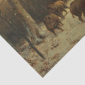 雪の中のイノシシ(Rosa Bonheur) 薄葉紙 (詳細)