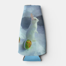 雪の中のイースターバニー ボトルクーラー