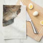 雪の中のウサギ – Durand キッチンタオル (四つ折り)