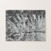 雪の中のカエデの木 ジグソーパズル (横)