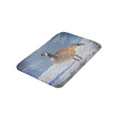 雪の中のカナダのガチョウ バスマット (アングル)