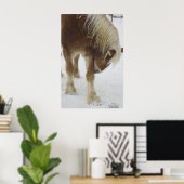 雪の中のカボチャ ポスター (ホームオフィス)