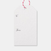 雪の中のカラリングブッククリスマスビレッジ ギフトタグ (裏面)