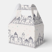 雪の中のカラリングブッククリスマスビレッジ フェイバーボックス (正面サイド)