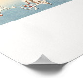 雪の中のカワセミ ポスター (角)