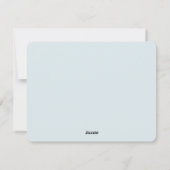 雪の中のカントリーコテージ シーズンカード (裏面)