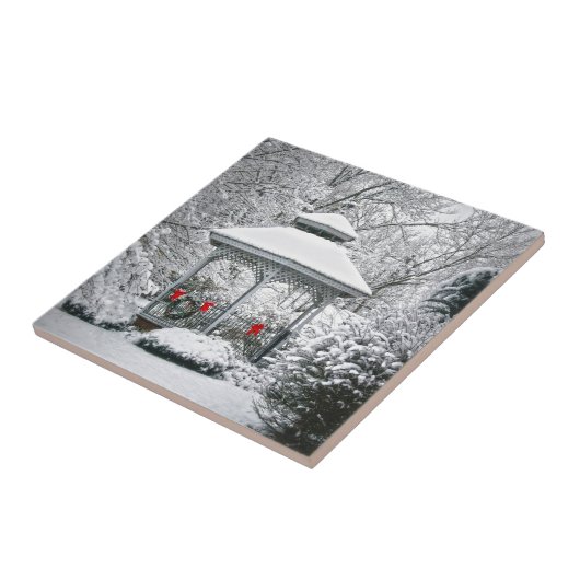 雪の中のガゼボ タイル (側面)