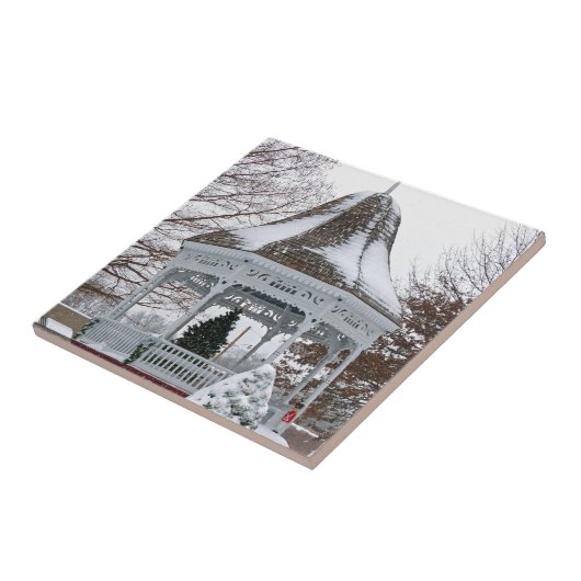 雪の中のガゼボ タイル (側面)