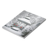 雪の中のガゼボ ノートパッド (回転)