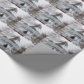 雪の中のガゼボ ラッピングペーパー (角)