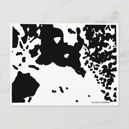 雪の中のキリスト ポストカード (正面)