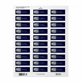 雪の中のギンガーブレッドハウス ラベル (フルシート)