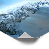 雪の中のギンガーブレッド村 | AI Art ポスター (角)