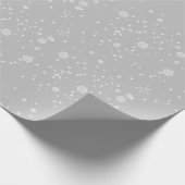 雪の中のクリスマスの文字 ラッピングペーパー (角)