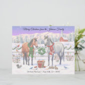 雪の中のクリスマスの馬 レターヘッド (スタンド正面)