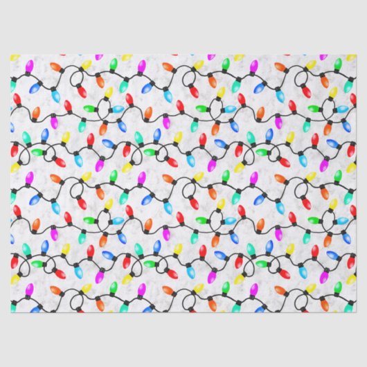 雪の中のクリスマスイルミネーション 薄葉紙 (正面)