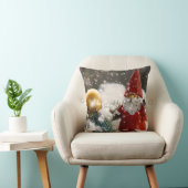 雪の中のクリスマスサンタ クッション (椅子)