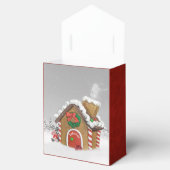 雪の中のクリスマスジンジャーブレッドハウス フェイバーボックス (オープン)