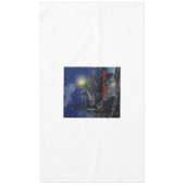 雪の中のクリスマストレイン テーブルクロス (正面)